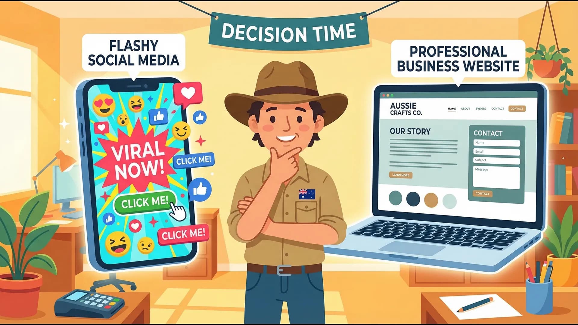 Website vs. Social Media — What Actually Works for Local Business